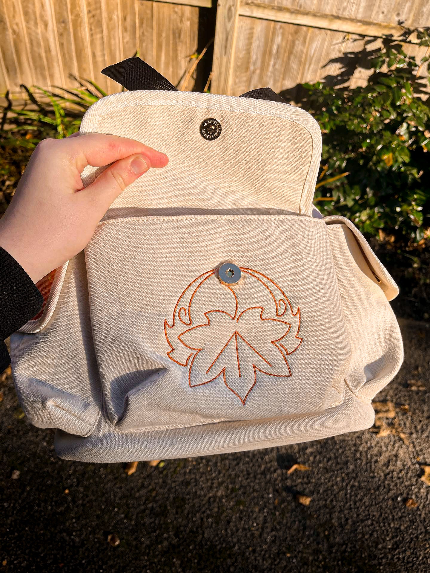 Kazuha-Inspired Maple Leaf Backpack