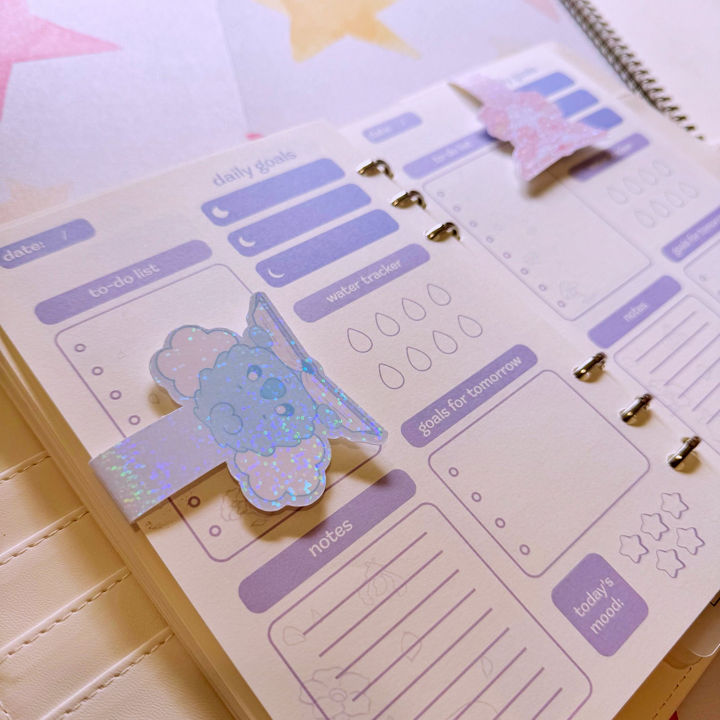 Sleepy Cosmos Magnetic Bookmarks