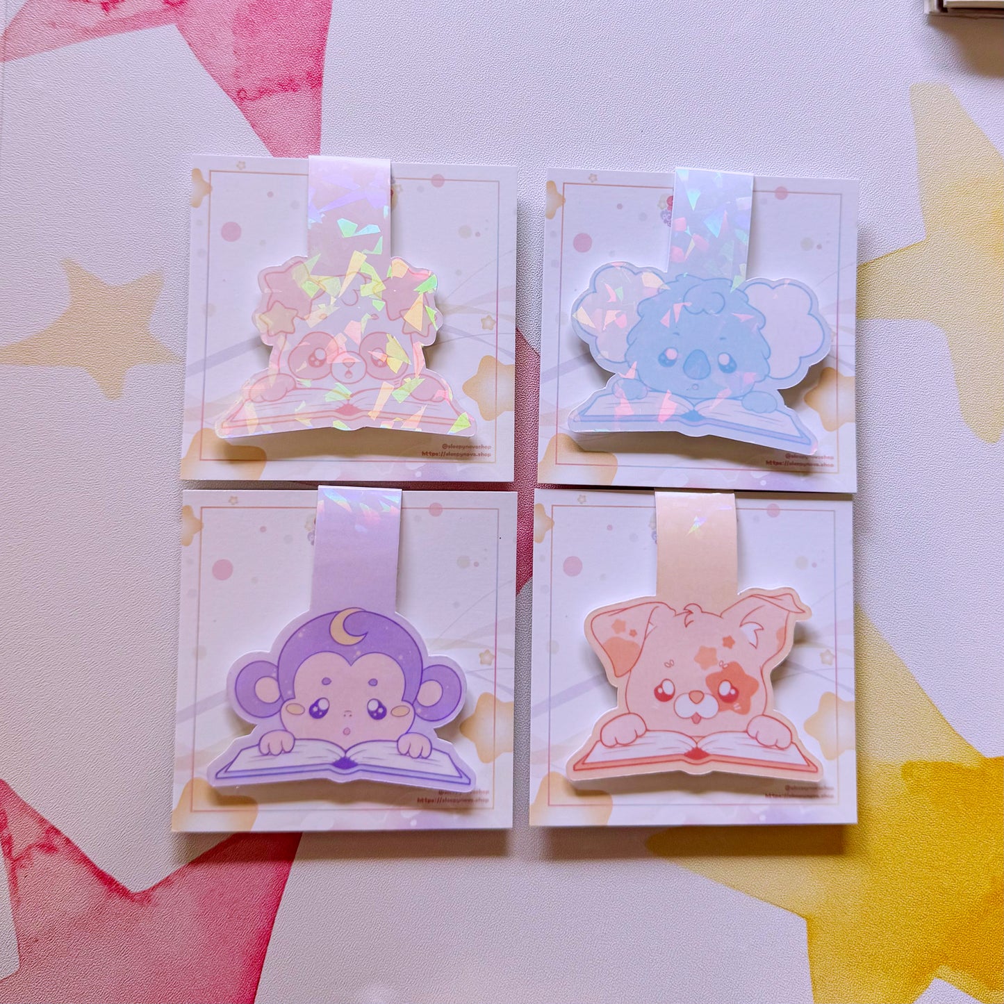 Sleepy Cosmos Magnetic Bookmarks