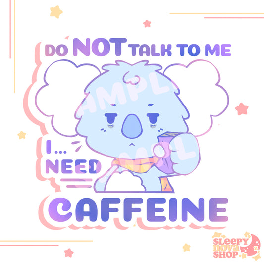Need Caffeine~ Koka's Silly Stickers