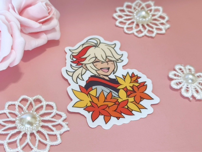 Kazuha Maple Leaves Vinyl Sticker