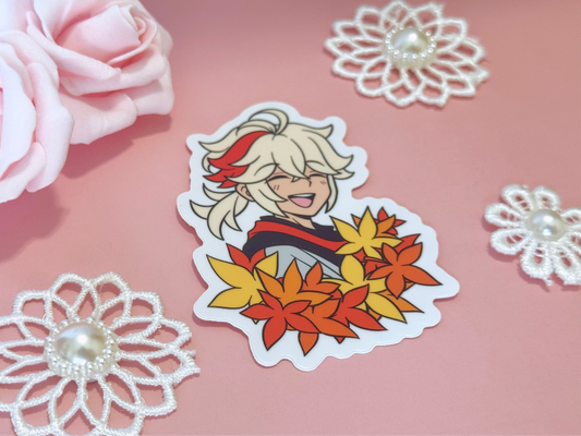 Kazuha Maple Leaves Vinyl Sticker