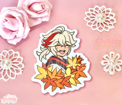 Kazuha Maple Leaves Vinyl Sticker