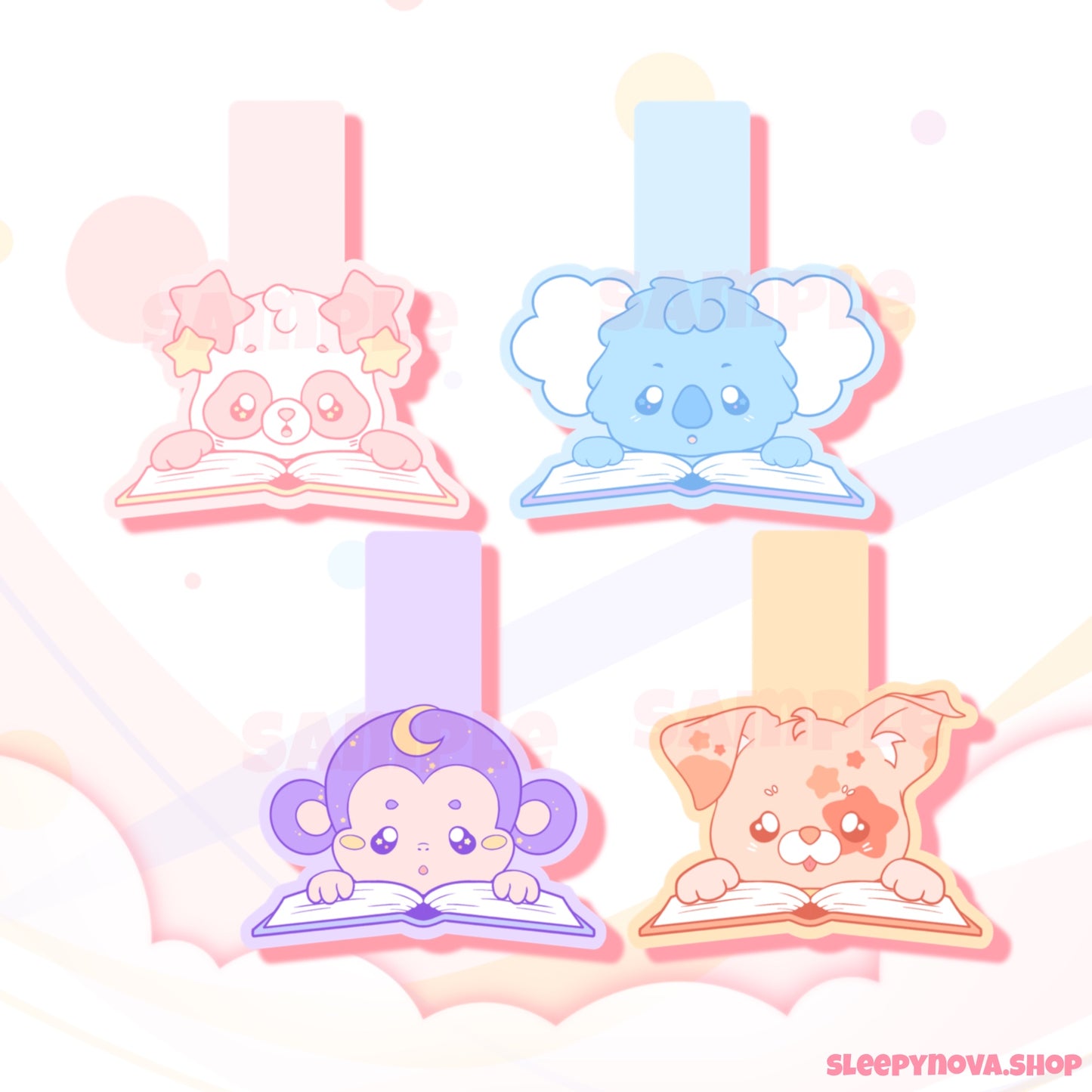PREORDER!! Sleepy Cosmos Magnetic Bookmarks
