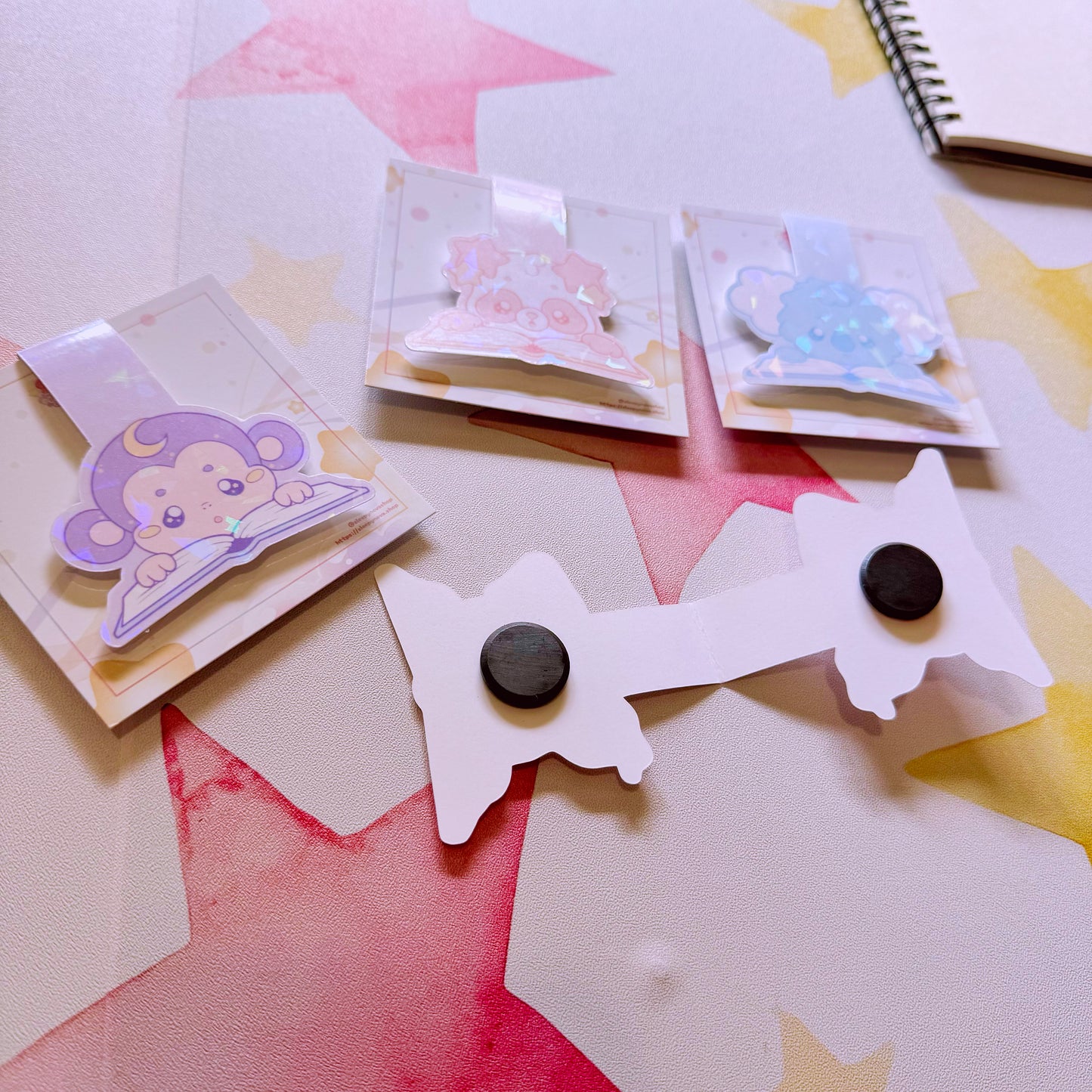 Sleepy Cosmos Magnetic Bookmarks