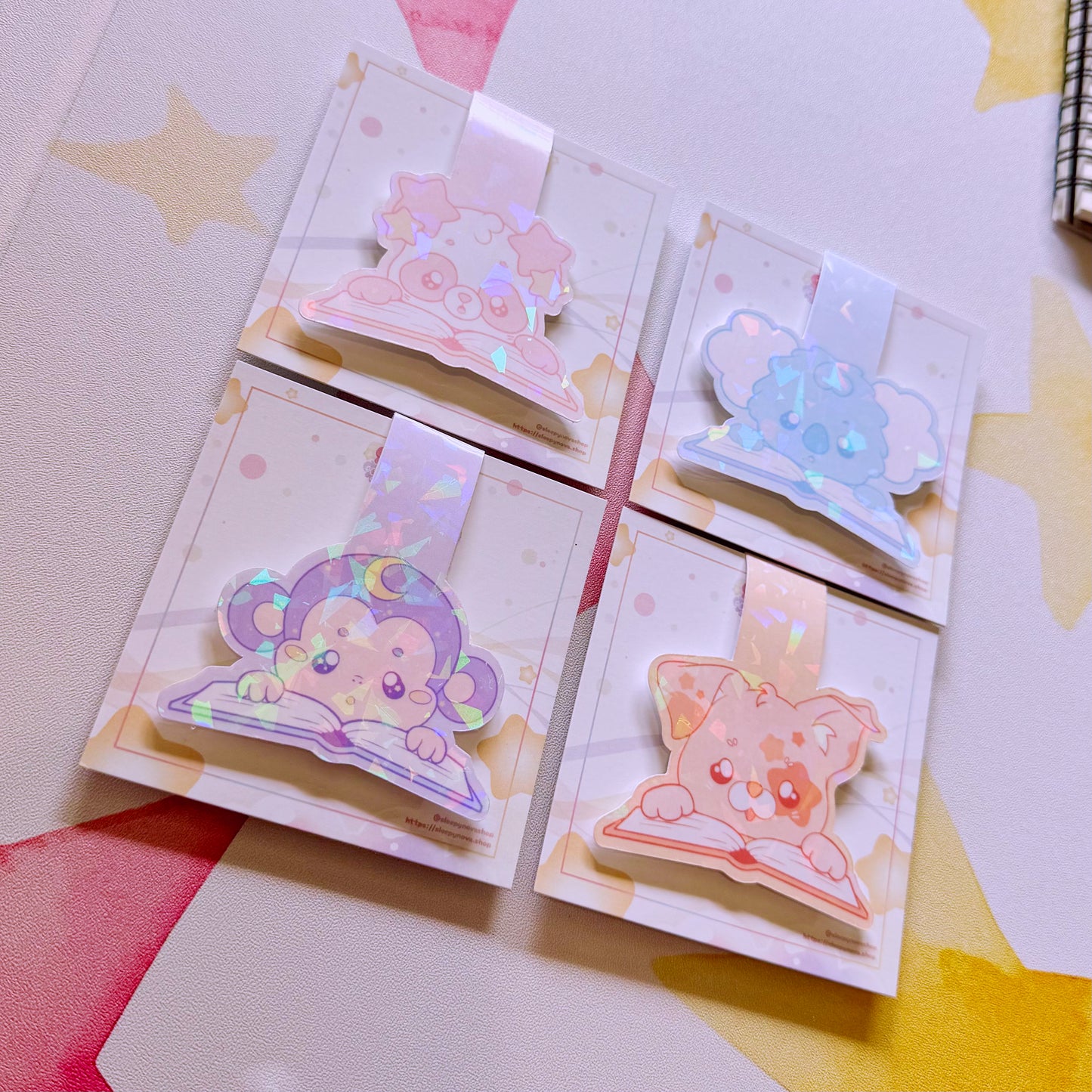 Sleepy Cosmos Magnetic Bookmarks