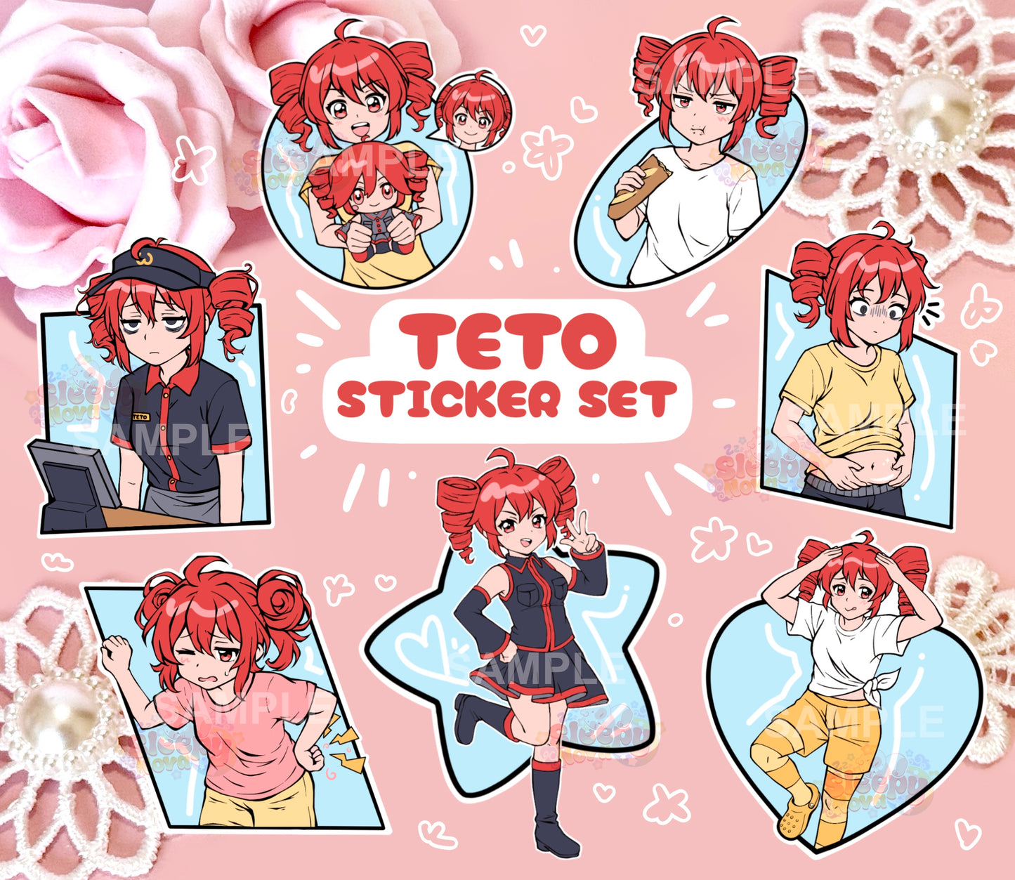 T3T0 Vocal Idol Vinyl Sticker SET
