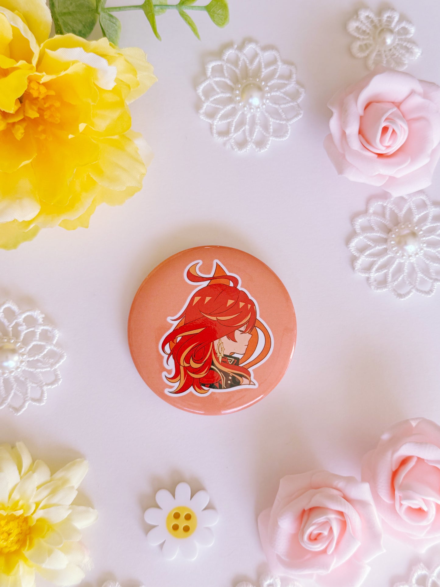 Genshin Visions Button Pins