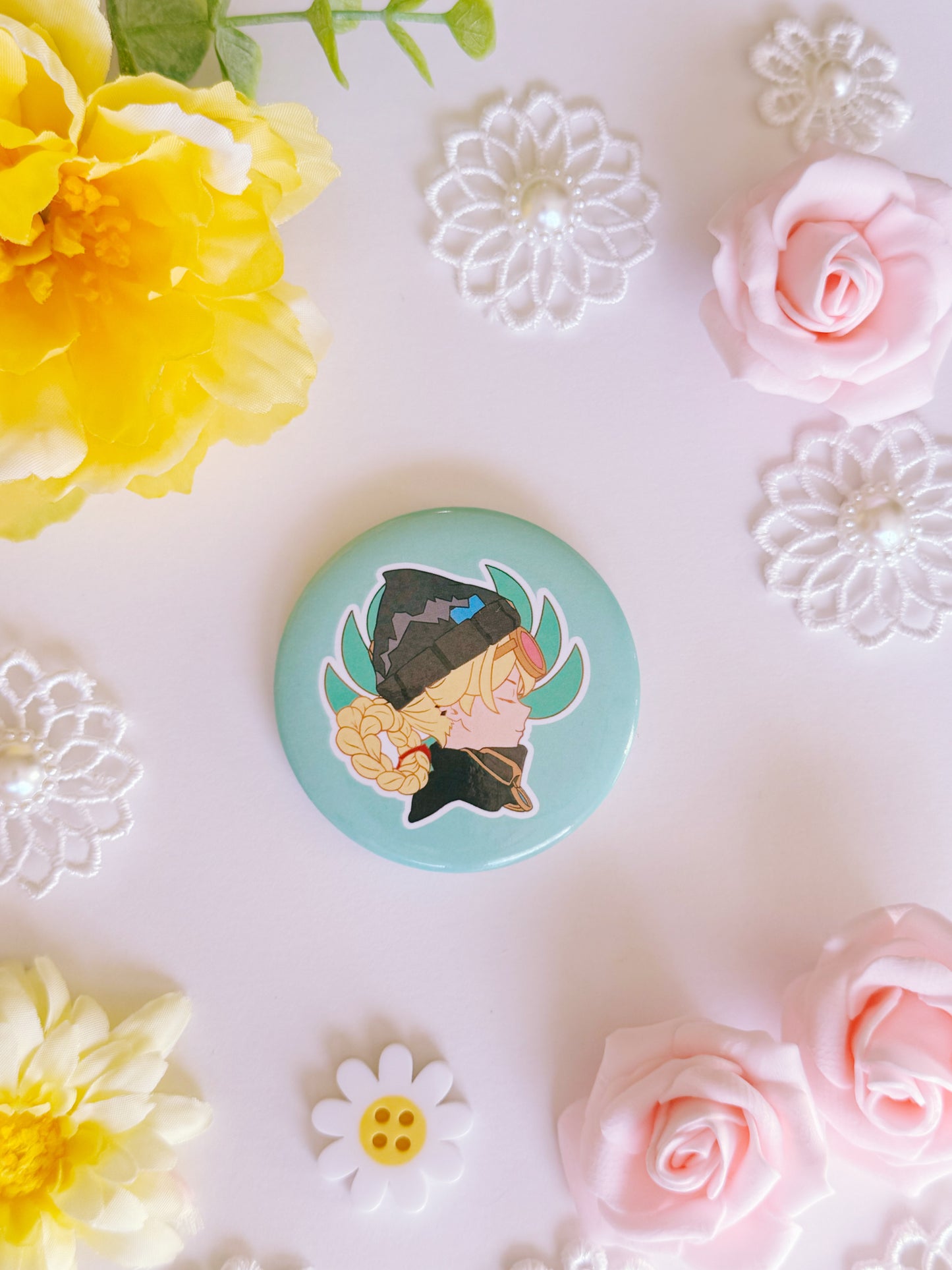 Genshin Visions Button Pins