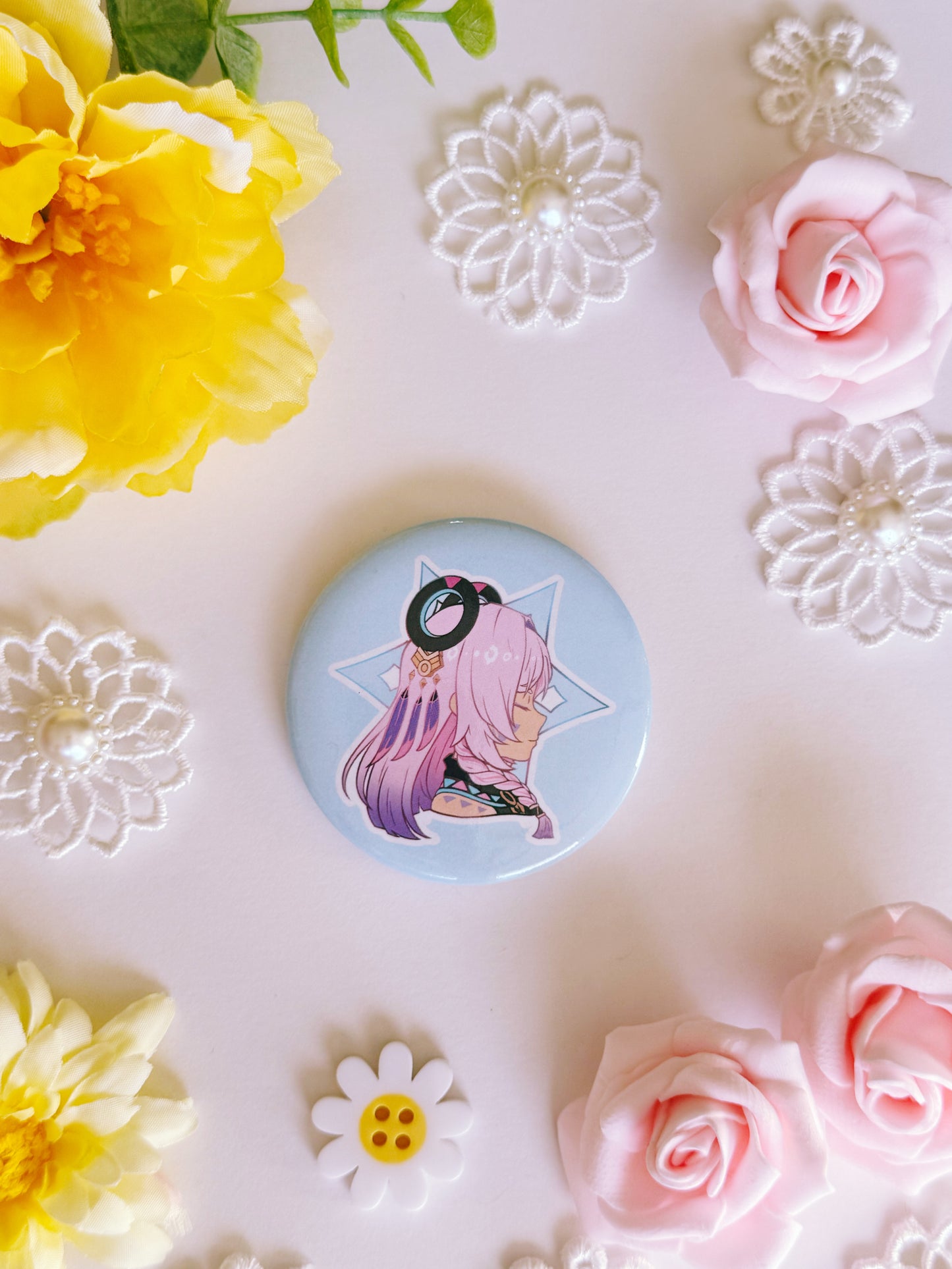 Genshin Visions Button Pins