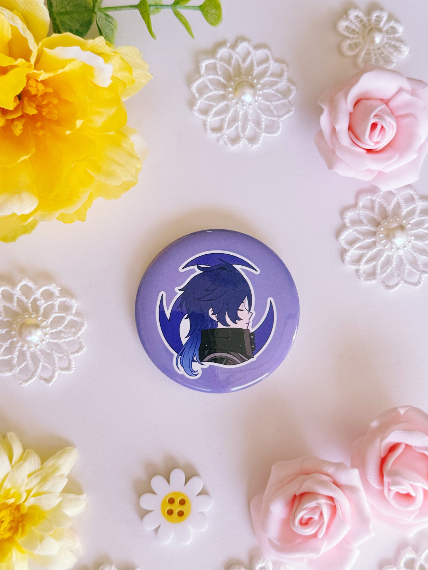 Genshin Visions Button Pins