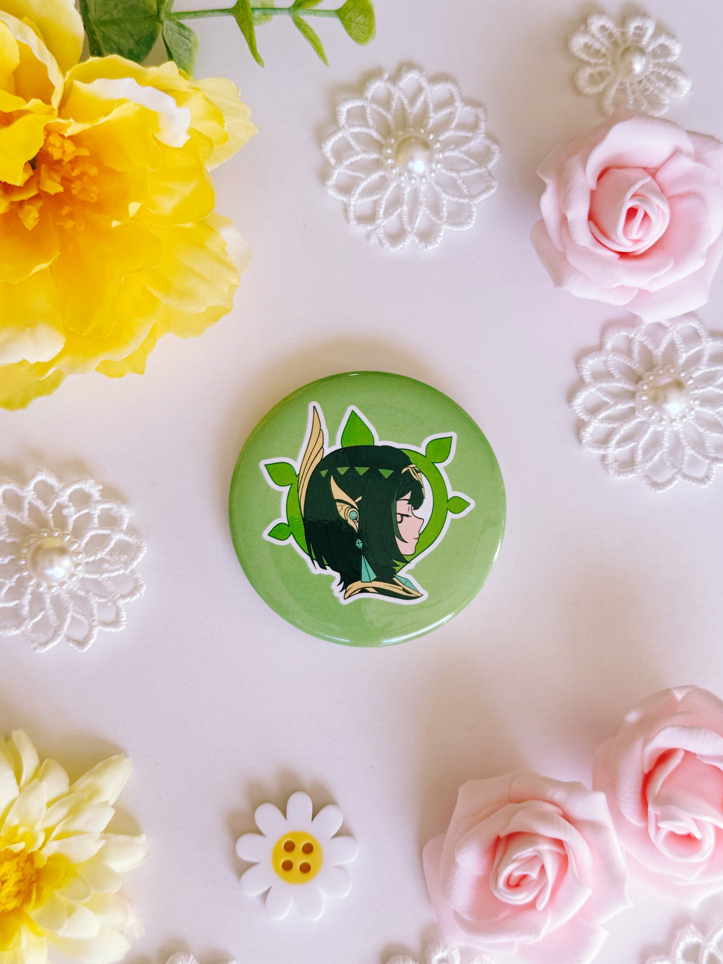 Genshin Visions Button Pins