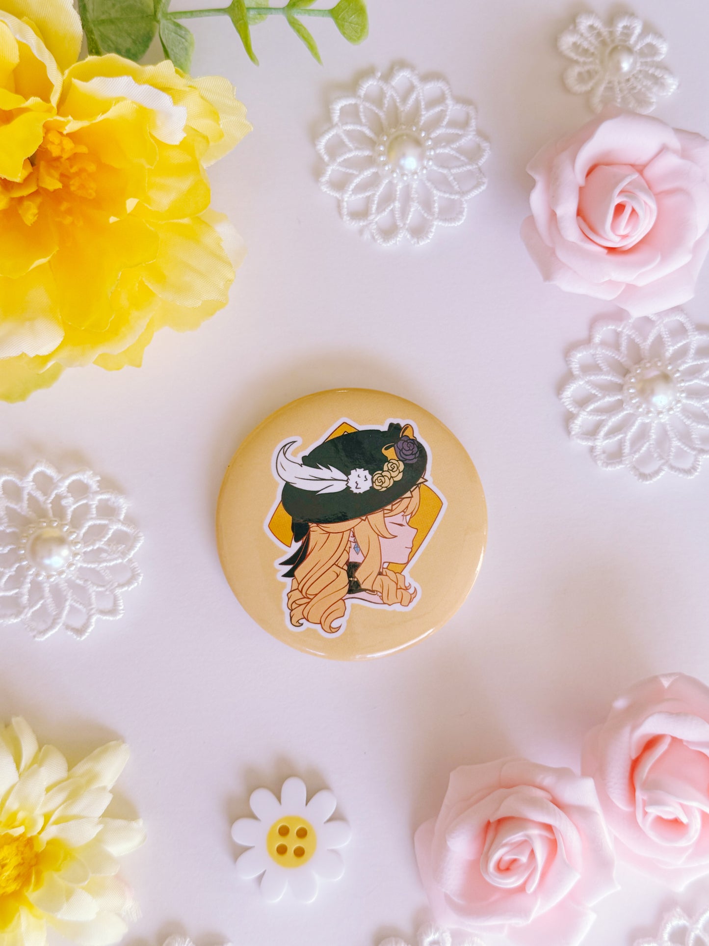 Genshin Visions Button Pins